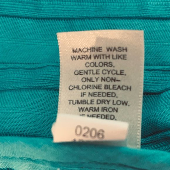 J. Jill Turquoise** Ridged 100% Cotton Blazer Size 12 - Picture 10 of 15